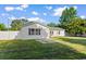 View of fenced backyard with outbuilding at 704 Bonnie Dr., Myrtle Beach, SC 29588