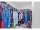 Spacious walk-in closet filled with organized clothing and ample storage space at 798 Woodland Farms Circle, Aynor, SC 29511