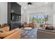 Bright and cozy living room with a modern fireplace and comfortable seating at 8016 Old Reaves Ferry Rd., Conway, SC 29526