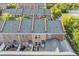 Aerial view of townhomes with private patios and mature landscaping at 945 Rosencrans Ln. # B, Myrtle Beach, SC 29577