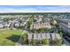 Beautiful aerial view of townhomes featuring brick facades, and tree-lined streets in a desirable community at 945 Rosencrans Ln. # B, Myrtle Beach, SC 29577