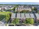 Aerial view of community with well-maintained townhomes and manicured landscaping at 945 Rosencrans Ln. # B, Myrtle Beach, SC 29577