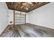 Spacious garage with unfinished ceiling, offering plenty of room for parking and storage at 945 Rosencrans Ln. # B, Myrtle Beach, SC 29577