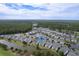 An aerial view showcases a waterfront community with a pool, lush landscaping, and serene surroundings at 964 Great Egret Circle Sw # B, Sunset Beach, NC 28468