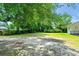 Large backyard featuring mature trees providing ample shade and privacy at 1008 N Withlacoochee Ave., Marion, SC 29571