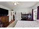 Comfortable bedroom featuring hardwood floors and plenty of space at 1008 N Withlacoochee Ave., Marion, SC 29571