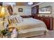 Bedroom with custom-built cabinets, a TV and ceiling fan for added comfort at 1012 N Waccamaw Dr. # 305, Garden City Beach, SC 29576