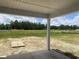 Covered patio offers expansive views of the backyard and the surrounding green space at 1014 Black Locust Pl., Longs, SC 29568