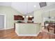 Modern kitchen offers ample counter space and dark wood cabinets at 1304 Marley St., Conway, SC 29527