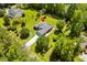 An aerial view of the residence showing the surrounding landscape at 1478 Bluegil Dr., Longs, SC 29568