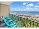 Relax on the balcony and enjoy views of the beach at 201 74Th Ave. N # 2534, Myrtle Beach, SC 29572