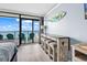 Open living area with dining counter, gulf views from patio at 201 74Th Ave. N # 2534, Myrtle Beach, SC 29572