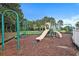 Inviting community playground featuring swings, slides, and wood chip ground cover for safe and enjoyable outdoor play at 203 Old Hickory Dr., Conway, SC 29526