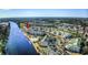 Aerial view showcases waterfront condo, neighboring community, and waterfront access at 2180 Waterview Dr. # 738, North Myrtle Beach, SC 29582