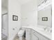 Bathroom with a white toilet and a spacious sink, as well as tiled floor at 2180 Waterview Dr. # 738, North Myrtle Beach, SC 29582