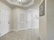 Bright hallway with tile flooring and neutral paint creates a calming atmosphere at 2180 Waterview Dr. # 738, North Myrtle Beach, SC 29582