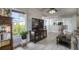 Open-concept living area with hardwood floors and views to outside at 2180 Waterview Dr. # 738, North Myrtle Beach, SC 29582