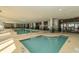 Indoor pool and hot tub area offers relaxation and recreation for all residents at 2207 S Ocean Blvd. # 718, Myrtle Beach, SC 29577