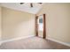 Empty bedroom featuring neutral colors, a carpeted floor, and large window at 276 Avery Dr., Myrtle Beach, SC 29588