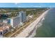 Scenic aerial view capturing the coastline and resort featuring beachfront access at 3000 N Ocean Blvd. # 209, Myrtle Beach, SC 29577