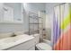 Cozy bathroom with a shower-tub combination, vanity with a sink, and neutral color palette at 3951 Gladiola Ct. # 104, Myrtle Beach, SC 29588