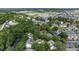 Aerial view of property in a wooded area with condo buildings and community pool at 4450 Little River Inn Ln. # 601, Little River, SC 29566