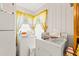 Cozy laundry room features modern washer and dryer, and bright natural light from a large window at 506 28Th Ave. N, Myrtle Beach, SC 29577