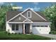 Charming single-story home with white siding, gray roof, and an attached two-car garage at 509 Sheepbridge Way, Loris, SC 29569