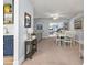 Open-concept living room with dining area, modern furnishings, and an adjacent bar area at 520 13Th Ave. N, Surfside Beach, SC 29575