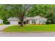 Charming single-story home with well-manicured lawn, mature tree and attractive landscaping at 556 Crusade Circle, Conway, SC 29526
