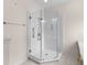 Contemporary bathroom boasting a clear glass shower stall with modern fixtures and tiled flooring at 583 Wildflower Trail, Myrtle Beach, SC 29579