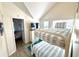 Cozy bedroom featuring bunk beds, tv and light bright decor at 6001-B5 S Kings Hwy., Myrtle Beach, SC 29575