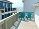Great view of the beach and ocean from the property's deck at 6001-B5 S Kings Hwy., Myrtle Beach, SC 29575