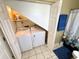 This Laundry area has a washer, dryer, storage, and a laundry sink at 6001-B5 S Kings Hwy., Myrtle Beach, SC 29575