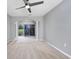 Bright bedroom with neutral carpeting and sliding glass doors to the backyard at 612 Intracoastal Way Dr. # 103, Myrtle Beach, SC 29579