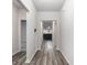 Hallway leading to the living area and bedroom of the house at 628 Mccorkle Place, Conway, SC 29526
