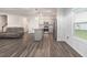 Bright, open kitchen featuring stainless appliances, ample counter space, and an island at 628 Mccorkle Place, Conway, SC 29526