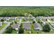 Enjoy this community with an aerial view of the neighborhood, landscaping, and homes at 698 Lafayette Park Dr., Little River, SC 29566