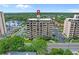 Beautiful aerial view shows the condo's location near lush greenery and close to urban amenities at 7601 N Ocean Blvd. # 7-C, Myrtle Beach, SC 29572