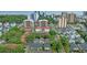 Scenic aerial view of condos near the beach, surrounded by lush trees and a vibrant neighborhood at 7601 N Ocean Blvd. # 7-C, Myrtle Beach, SC 29572