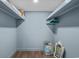 Walk-in closet with wood floor and shelving at 7601 N Ocean Blvd. # 7-C, Myrtle Beach, SC 29572