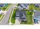 An aerial view showcases the home's roof, manicured lawn and a glimpse of neighborhood at 914 Mary Read Dr., North Myrtle Beach, SC 29582