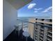 Relax on the balcony and take in the stunning beach views! at 9550 Shore Dr. # 1733, Myrtle Beach, SC 29579