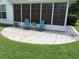 Outdoor patio featuring screened windows and Adirondack chairs, perfect for relaxing outside at 9614 Indigo Creek Blvd., Murrells Inlet, SC 29576