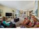 An open-concept living area flows into the dining space and provides an airy atmosphere for comfortable living at 10200 Beach Club Dr. # 16F, Myrtle Beach, SC 29572