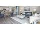 Inviting living room with stylish decor, comfortable seating, and a seamless flow to the dining area at 1429 Nokota Dr., Conway, SC 29526