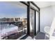 Cozy balcony with seating, offering a relaxing space and a view at 1501 S Ocean Blvd. # 805, Myrtle Beach, SC 29577