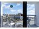 Inviting balcony with seating, offering a relaxing space and an open view at 1501 S Ocean Blvd. # 805, Myrtle Beach, SC 29577
