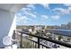 Relaxing balcony view featuring city and ocean views from condo balcony at 1501 S Ocean Blvd. # 805, Myrtle Beach, SC 29577
