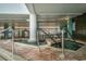 Indoor hot tub with brick surround and steel safety railings at 1501 S Ocean Blvd. # 805, Myrtle Beach, SC 29577